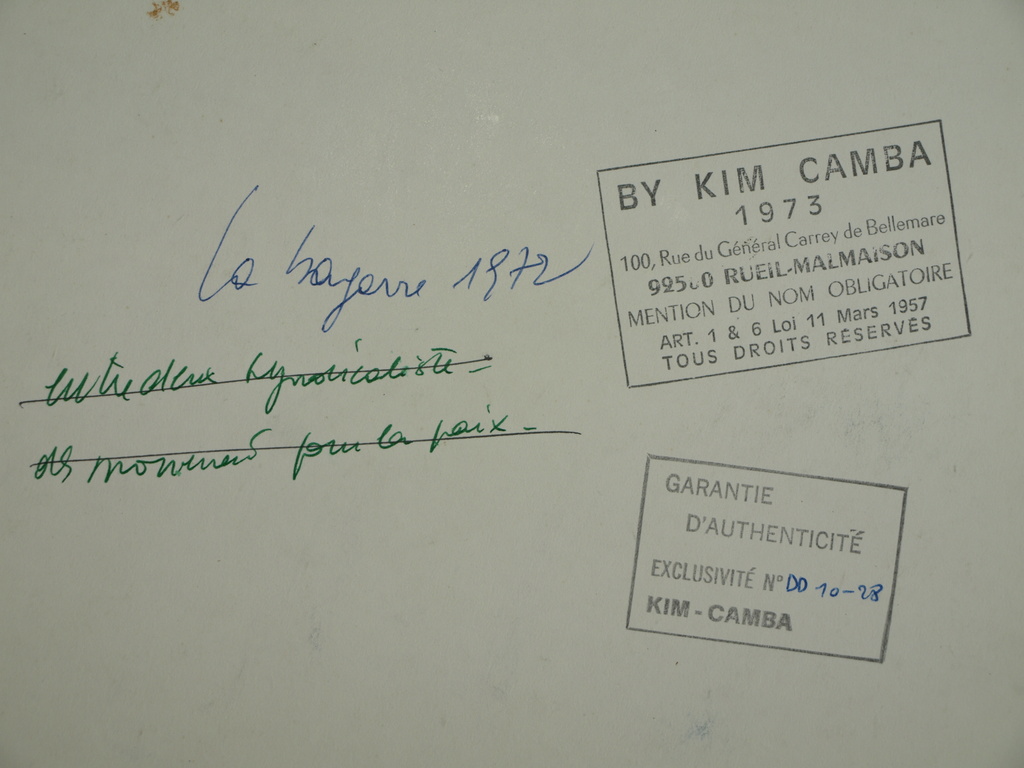 Kim Camba : foto - ‘Schop in kruis’ - gelatinezilverdruk, 1973, oplage 28 ex. kopen? Bied vanaf 1!