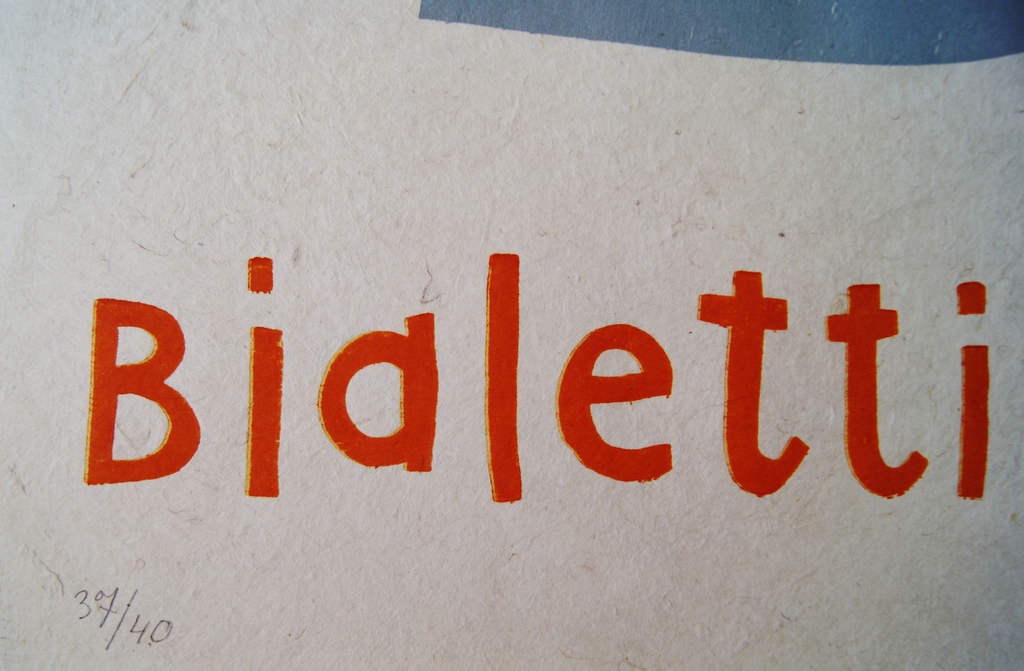 Klaas Gubbels houtdruk 'Bialetti' uit 2010 kopen? Bied vanaf 425!