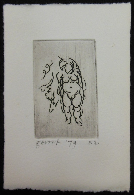 Geurt van Dijk: 3x Ets, Naakte vrouw kopen? Bied vanaf 20!