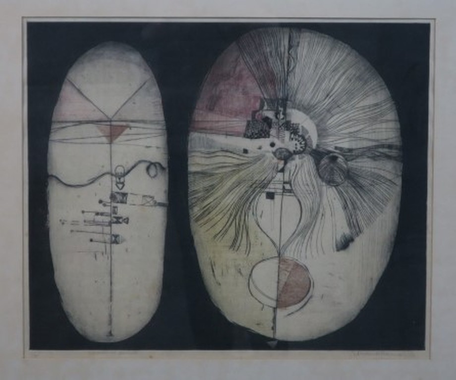 Ad Willemen: Ets, Leptosoom en pictisch - Ingelijst kopen? Bied vanaf 1!