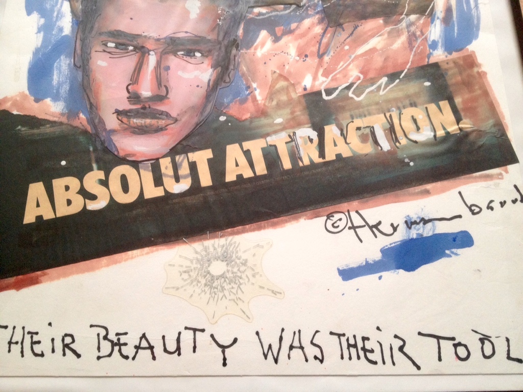 Herman Brood, mixed media, Absolut Atrraction kopen? Bied vanaf 900!