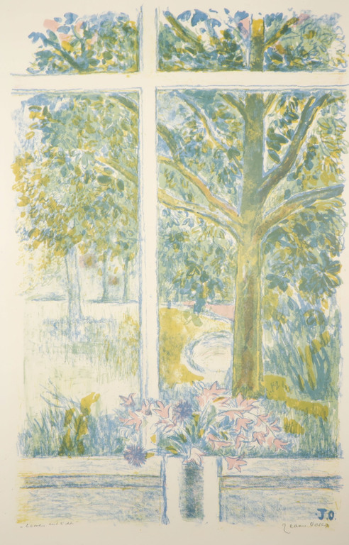 Jeanne Bieruma Oosting: Litho, Zomers uitzicht verkocht voor € 50!