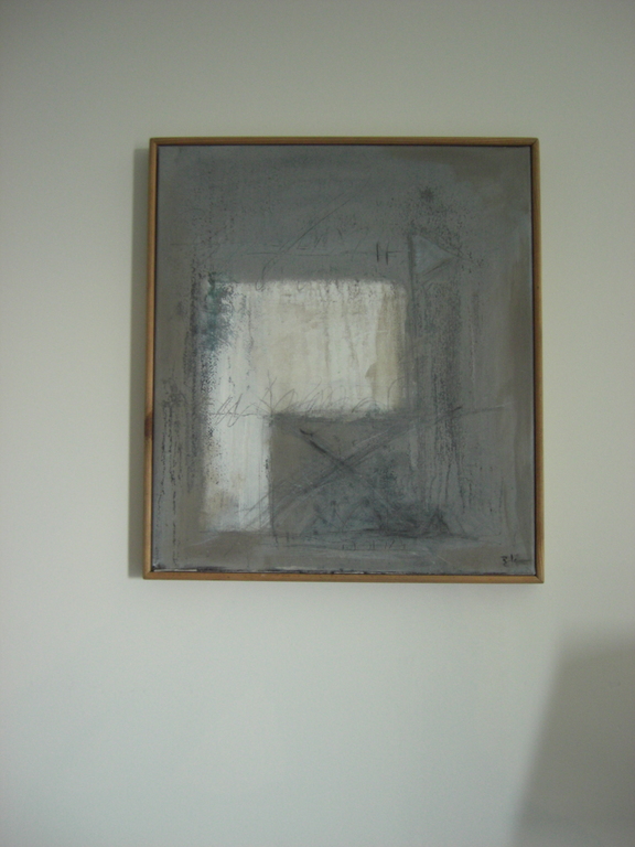 composietie in grijs tinten/ Olieverf op linnen  kopen? Bied vanaf 35!