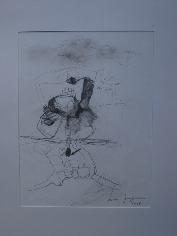 Unieke potloodtekening Remy Jungerman "They are Crying" gesigd 1998 kopen? Bied vanaf 1!