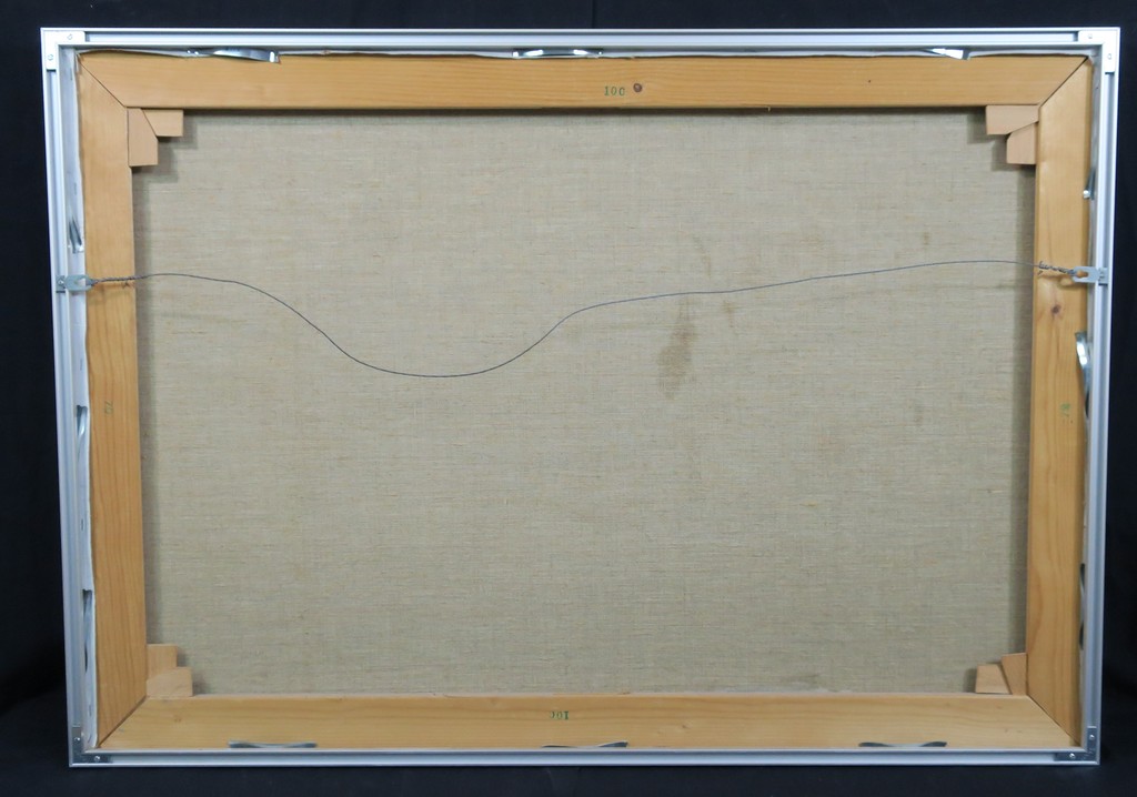 Dirk Breed: Olieverf op doek, Weiland - Ingelijst kopen? Bied vanaf 1000!