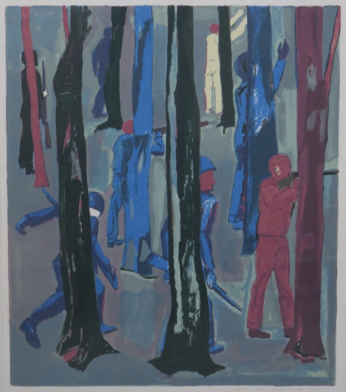 Hans Ebeling Koning: Zeefdruk, Bos L -Ingelijst kopen? Bied vanaf 35!