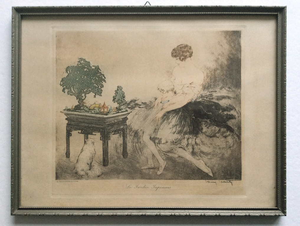 Louis Icart - Le Jardin Japonais - ets, aquatint kopen? Bied vanaf 75!