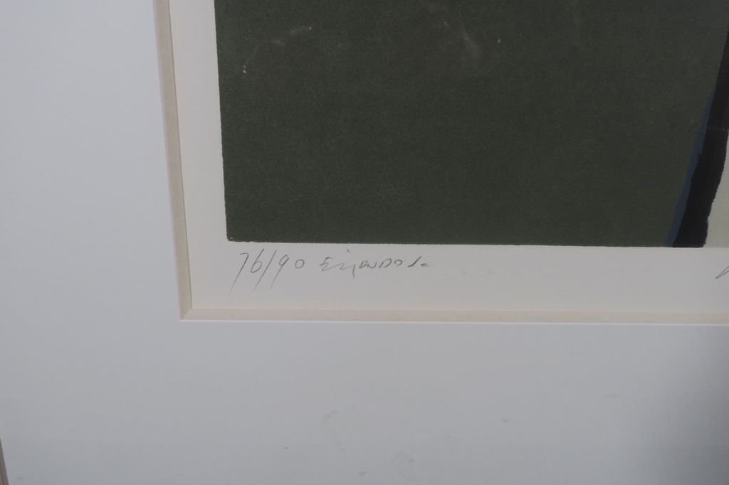 Fon Klement: Boardsnede, Vase en Fleurs - Ingelijst (Groot!) kopen? Bied vanaf 150!