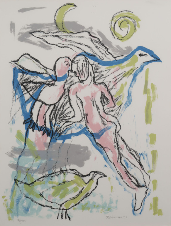 Hanny Ramaer: Zeefdruk, Z.T. - Ingelijst kopen? Bied vanaf 1!