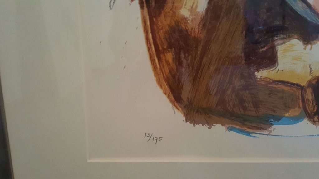 Lou Thissen: Zeefdruk, Zonder Titel - Ingelijst kopen? Bied vanaf 10!