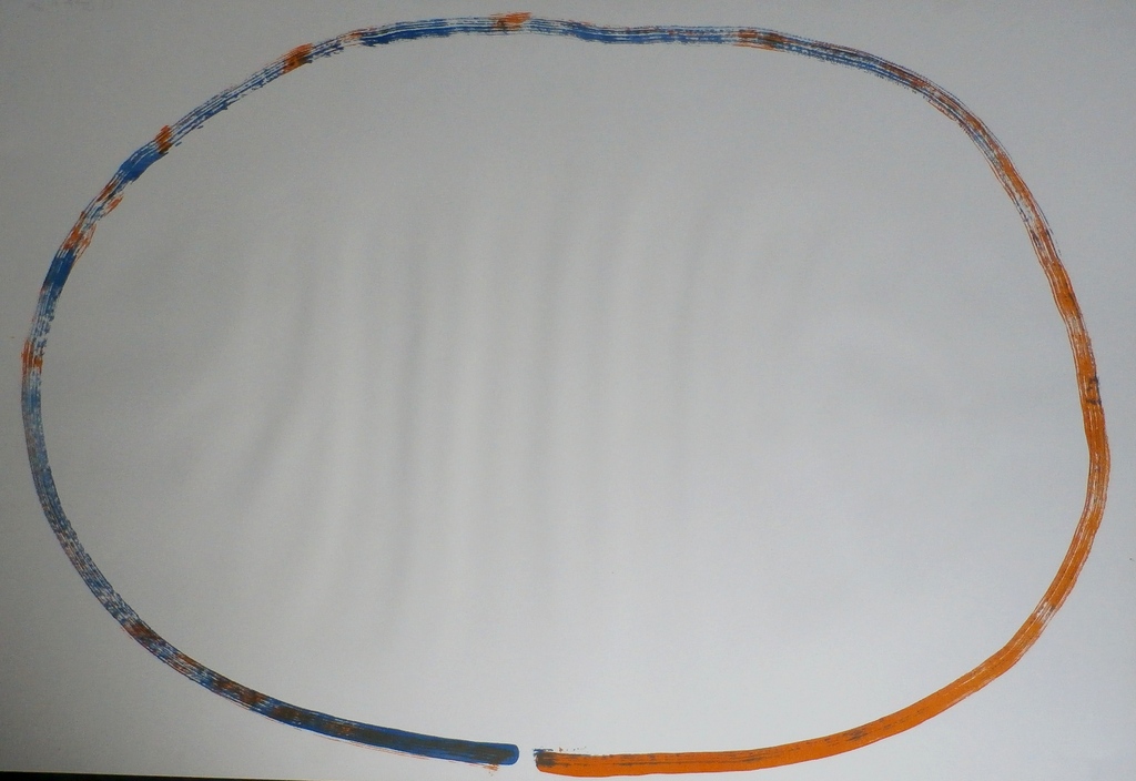 Rob van Koningsbruggen - zeefdruk: cirkel -  verkocht voor € 80!