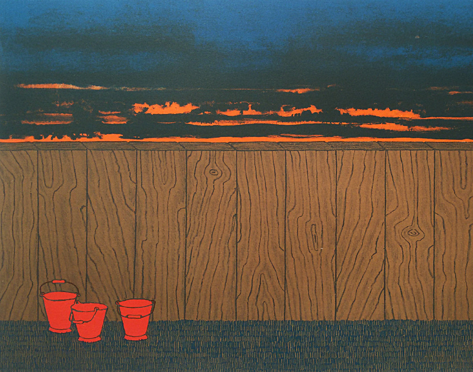 Laatste keer: Mark Brusse - Drie emmers voor een schutting, litho kopen? Bied vanaf 1!