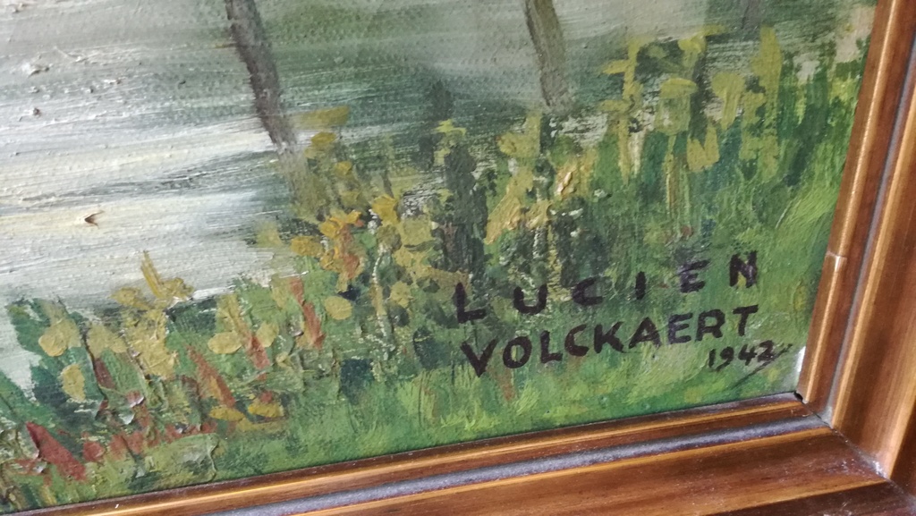 Volkaert , Olieverf op doek, Hoevezicht kopen? Bied vanaf 15!