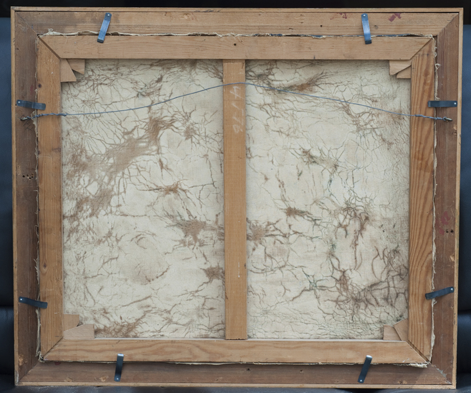 Landschap met hooioppers - olieverf op doek - gesigneerd kopen? Bied vanaf 1600!