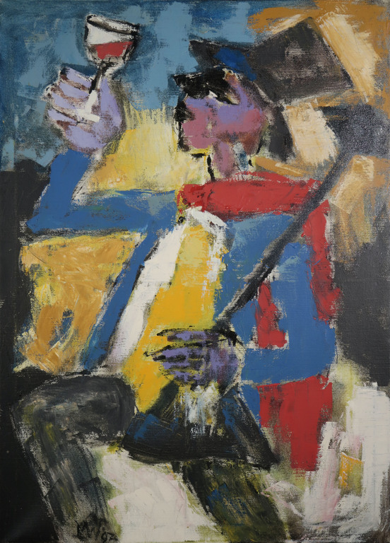 Martin van Wordragen: Olieverf op doek, De Wijnproever - Ingelijst (Groot) kopen? Bied vanaf 850!