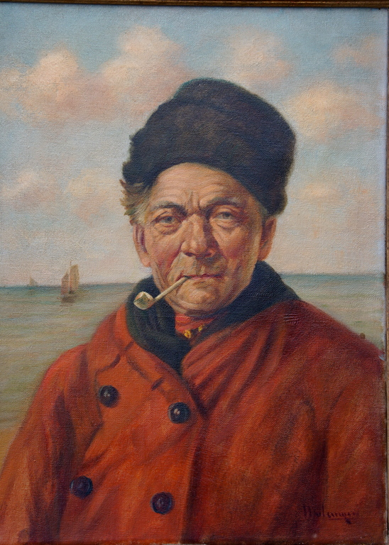 Langen van J, olieverfschilderij, voorstellend: Edammer kopen? Bied vanaf 150!