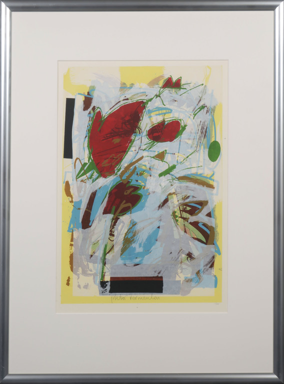 Pieter Vermeulen: Zeefdruk, Z.T. - Ingelijst kopen? Bied vanaf 20!