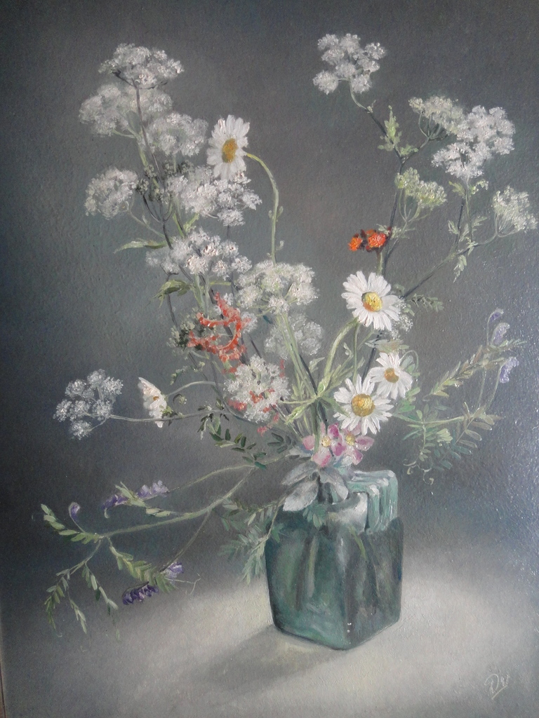 Jan Duyvetter, olieverf op board, gemengd voorjaarsboeket kopen? Bied vanaf 50!