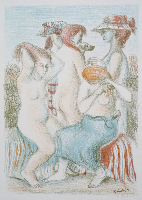 Kees Andrea - Complete serie schildersprenten, 4x handgesigneerde litho’s kopen? Bied vanaf 75!