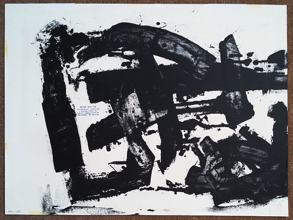 Wim Motz - Oogst, litho/monotype (1959) kopen? Bied vanaf 95!