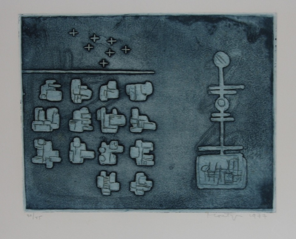 Jan Montyn, ets, z.t. (1977) kopen? Bied vanaf 150!