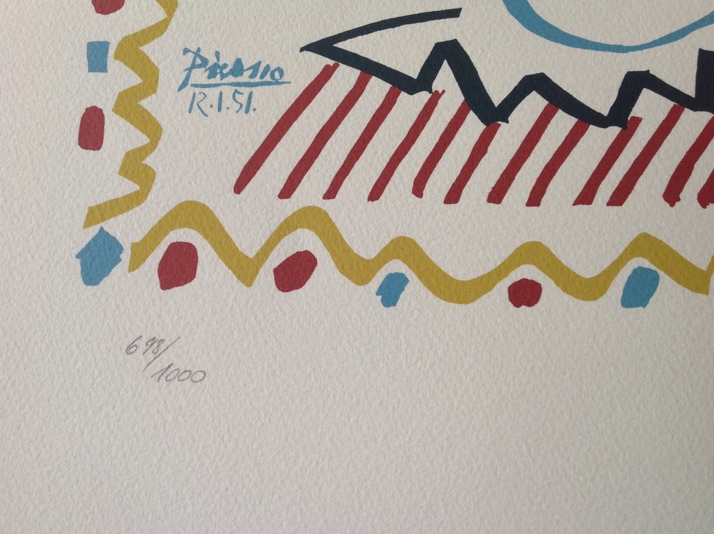 Picasso: kleuren lithografie : carnaval kopen? Bied vanaf 55!