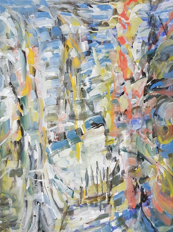 Bert Majoor gouache op krant kopen? Bied vanaf 100!