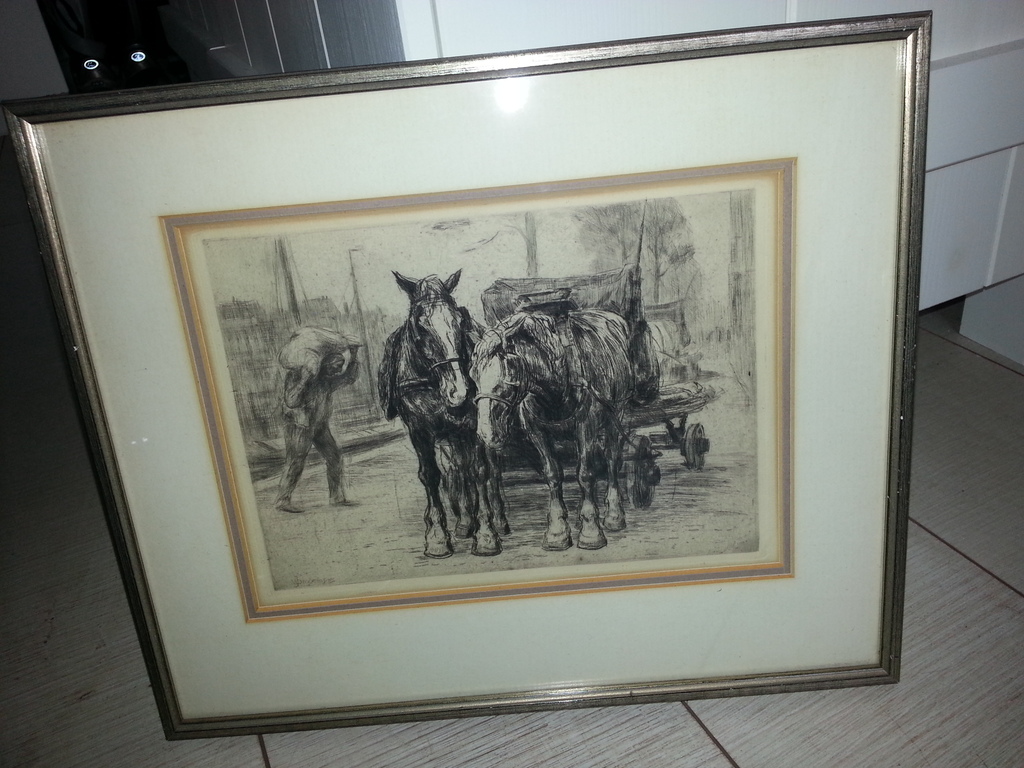 W.J. Dingemans (1873-1925), ets (23.5x16.5), hand gesigneerd l.o.(mooie lijst) kopen? Bied vanaf 70!