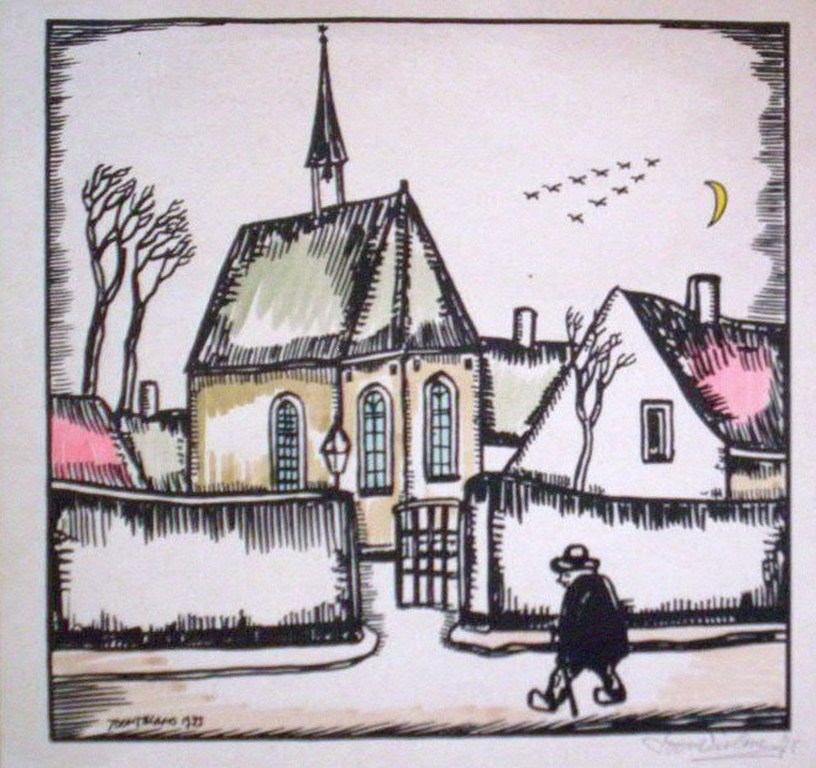 Toon Tieland.1919-2006 Menukaart. kopen? Bied vanaf 50!