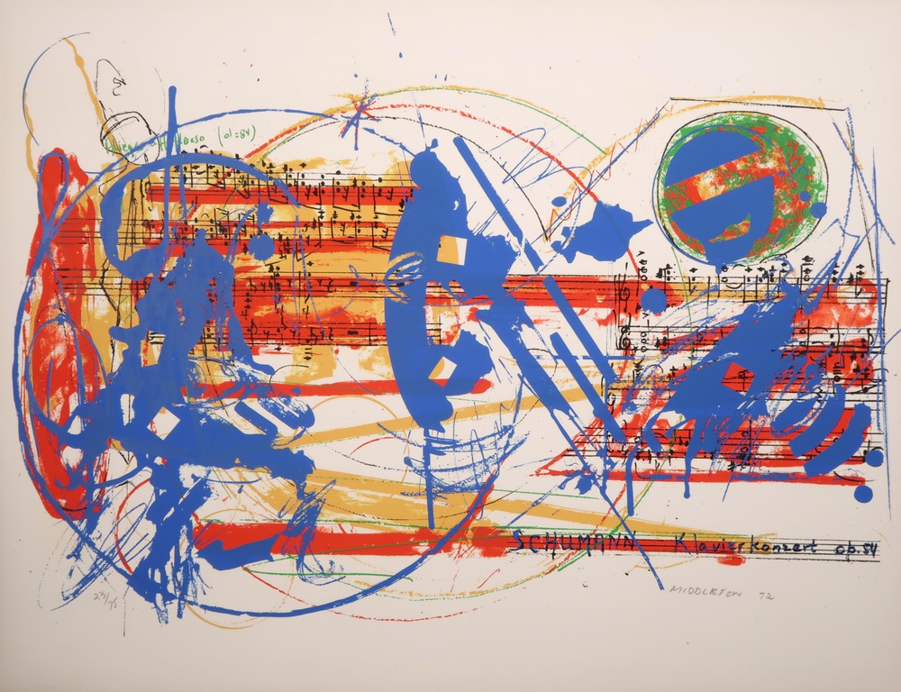 Sam Middleton: Zeefdruk, Schumann Klavierkonzert op.54 verkocht voor € 35!