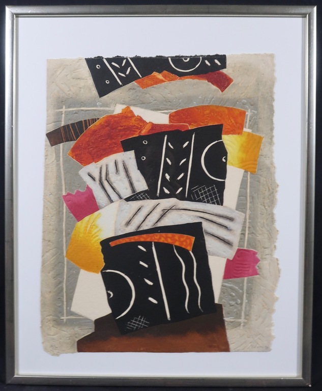 Onbekend gesigneerd: Carborundum, Z.T. I - Ingelijst kopen? Bied vanaf 20!