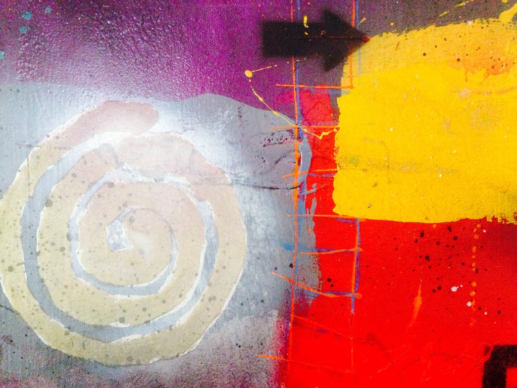 Theo koster , gemengde techniek , spinning around kopen? Bied vanaf 1!