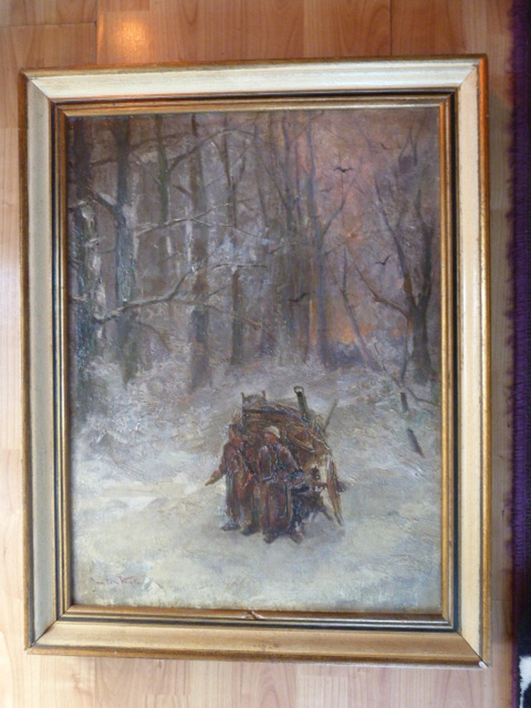 Jan ten Kate ( 20e eeuw )  -  Op weg in de winter. kopen? Bied vanaf 1!