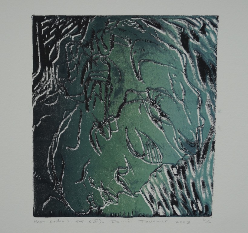 Daniel Tavenier - gesigneerde ets - Naar Rodin: Kop III kopen? Bied vanaf 1!