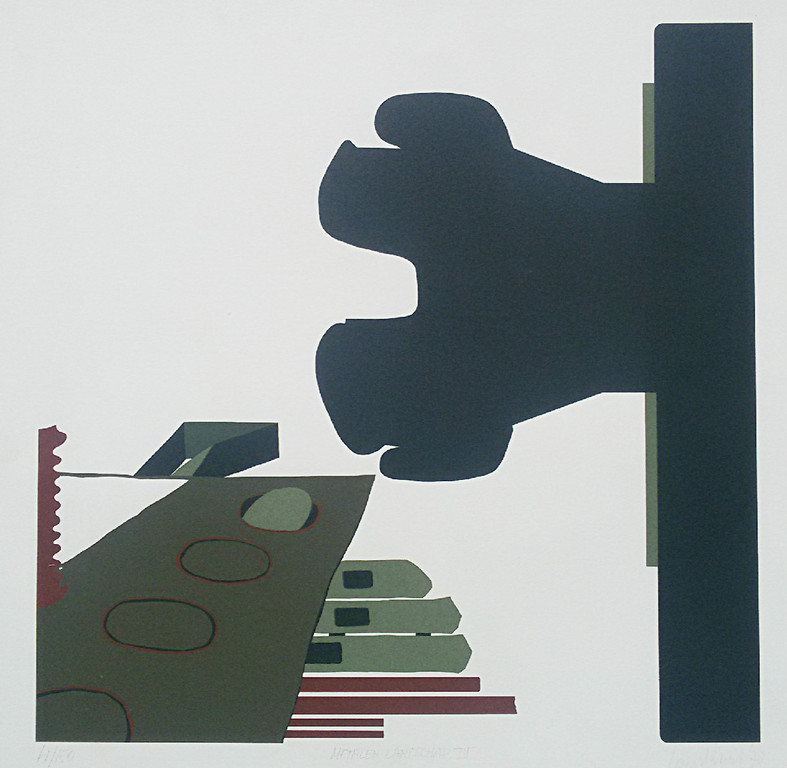 Laatste keer: Hans Landsaat - Metalen landschap IV, zeefdruk kopen? Bied vanaf 1!