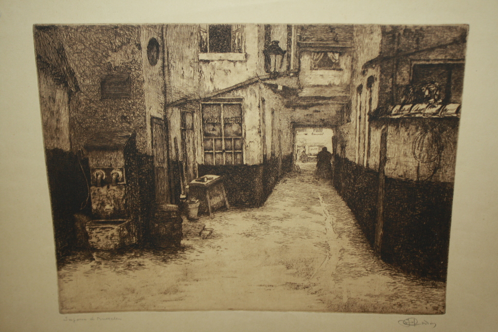 STADSGEZICHT BRUSSEL  - door JEF CODRON BELGIE kopen? Bied vanaf 1!