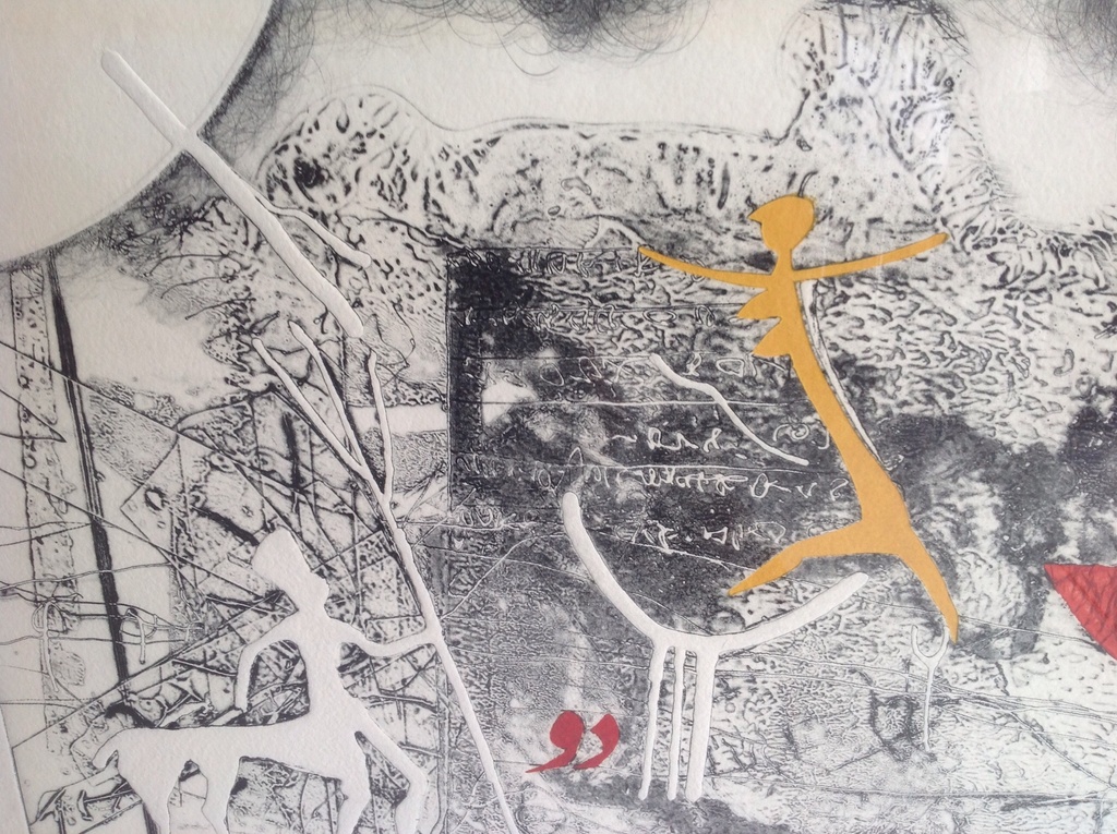 Chabab Tayefeh Mohajer : reliëf ets Hand in gekleurd, 1997 kopen? Bied vanaf 75!