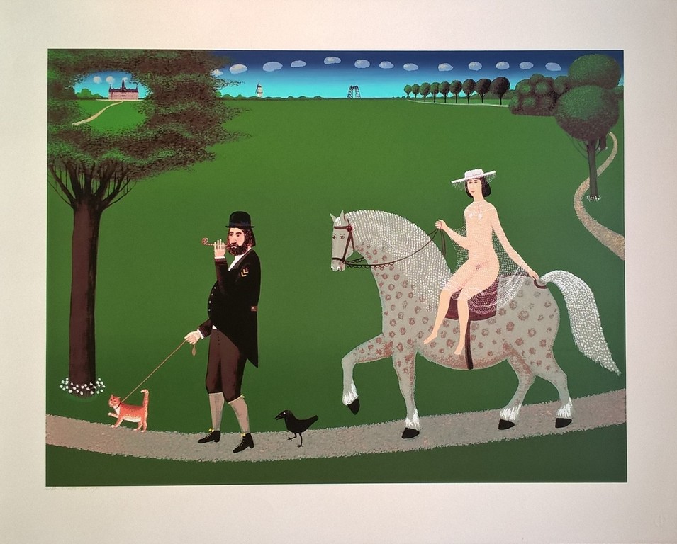 Willem Westbroek - Walking the cat (portrait of the mayor André van der Louw)   kopen? Bied vanaf 100!