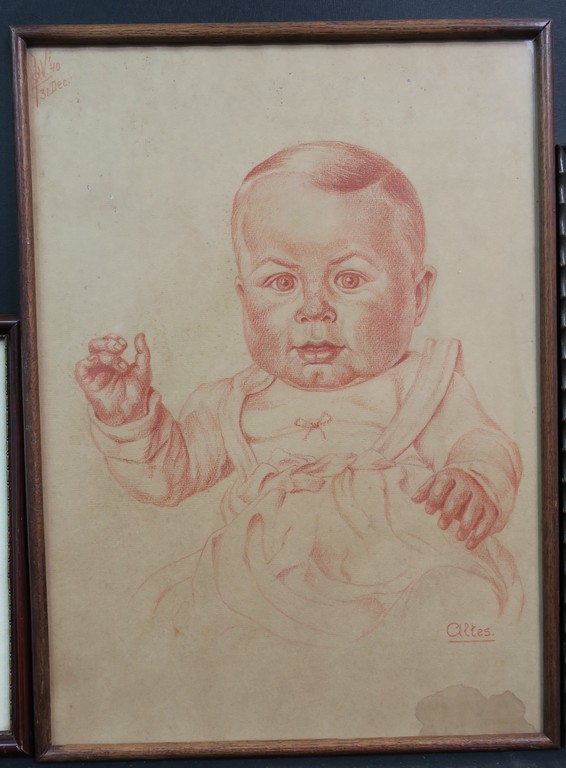 Jan Ph. A. de Vries: Lot van 2 potloodtekeningen + een houtsnede - Ingelijst kopen? Bied vanaf 5!