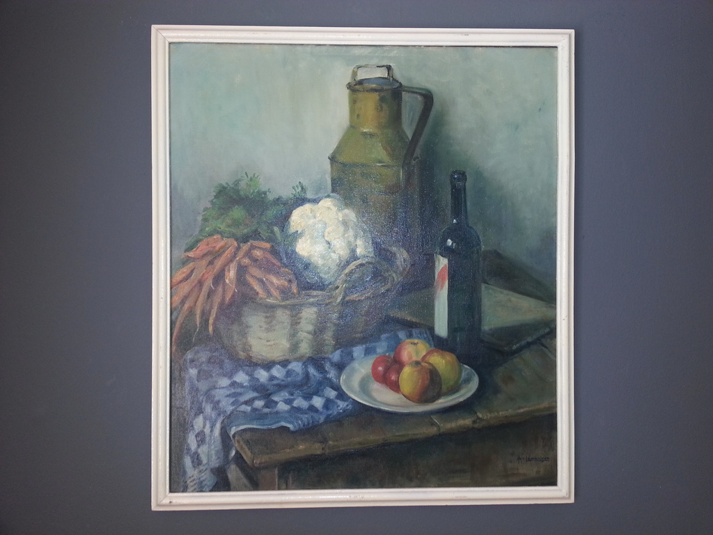 Olieverf op doek (70x80) - A. van Lambalgen, gesigneerd. kopen? Bied vanaf 45!