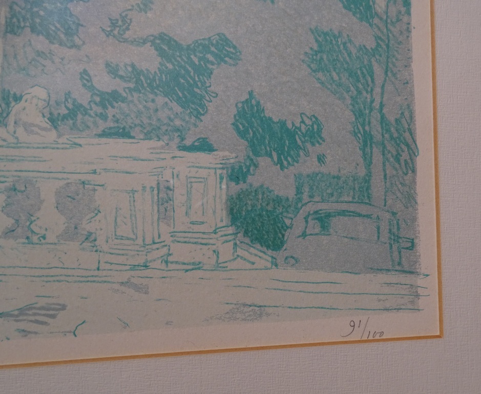 Theo Kurpershoek (1914-1998)  --  Zeefdruk  --  Vondelpark 1982 kopen? Bied vanaf 45!