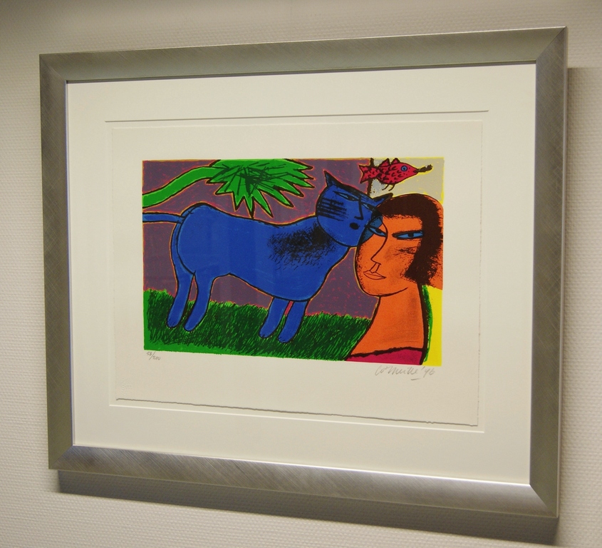 Corneille ingelijste kleurrijke litho - gesigneerd/genummerd -  1996 kopen? Bied vanaf 200!