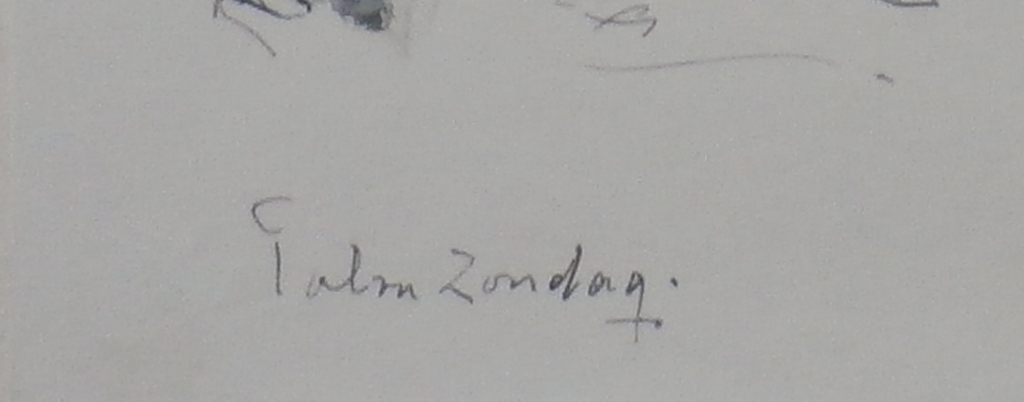 Lodewijk Schelfhout - Tekening - Palmzondag - jaren 30 kopen? Bied vanaf 60!