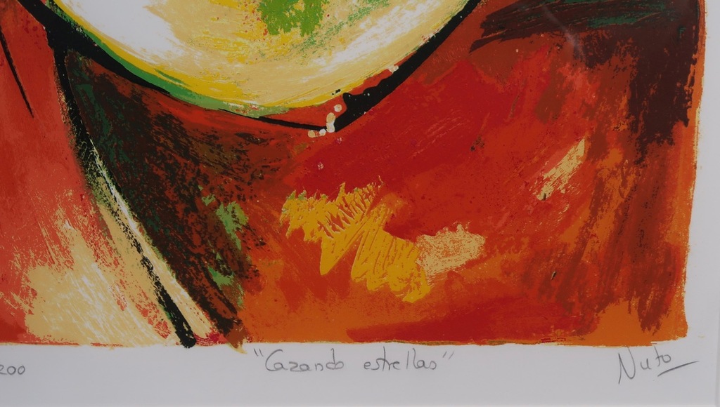 Angeles Nieto: Zeefdruk, Cazando Estrellas - Ingelijst kopen? Bied vanaf 35!