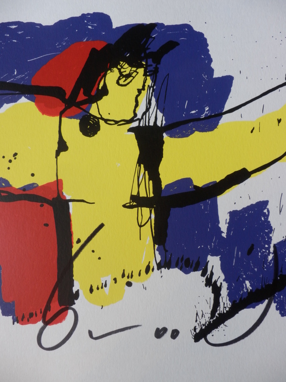 HERMAN BROOD, Gelimiteerde en HANDGESIGNEERDE Zeefdruk  BRASIL GOD kopen? Bied vanaf 95!