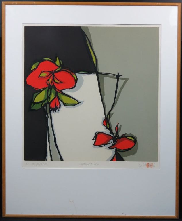 Fon Klement: Boarddruk, zonder titel -Ingelijst (groot) kopen? Bied vanaf 150!