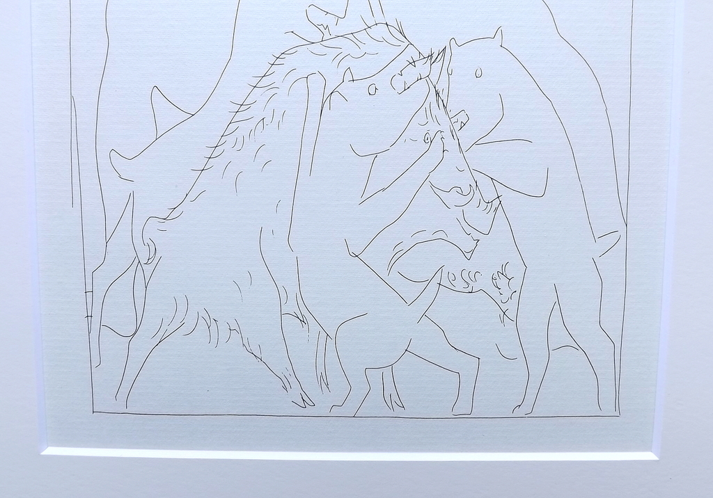 Pablo Picasso - litho uit Les Metamorphoses - Meleagre tue le Sanglier kopen? Bied vanaf 1!