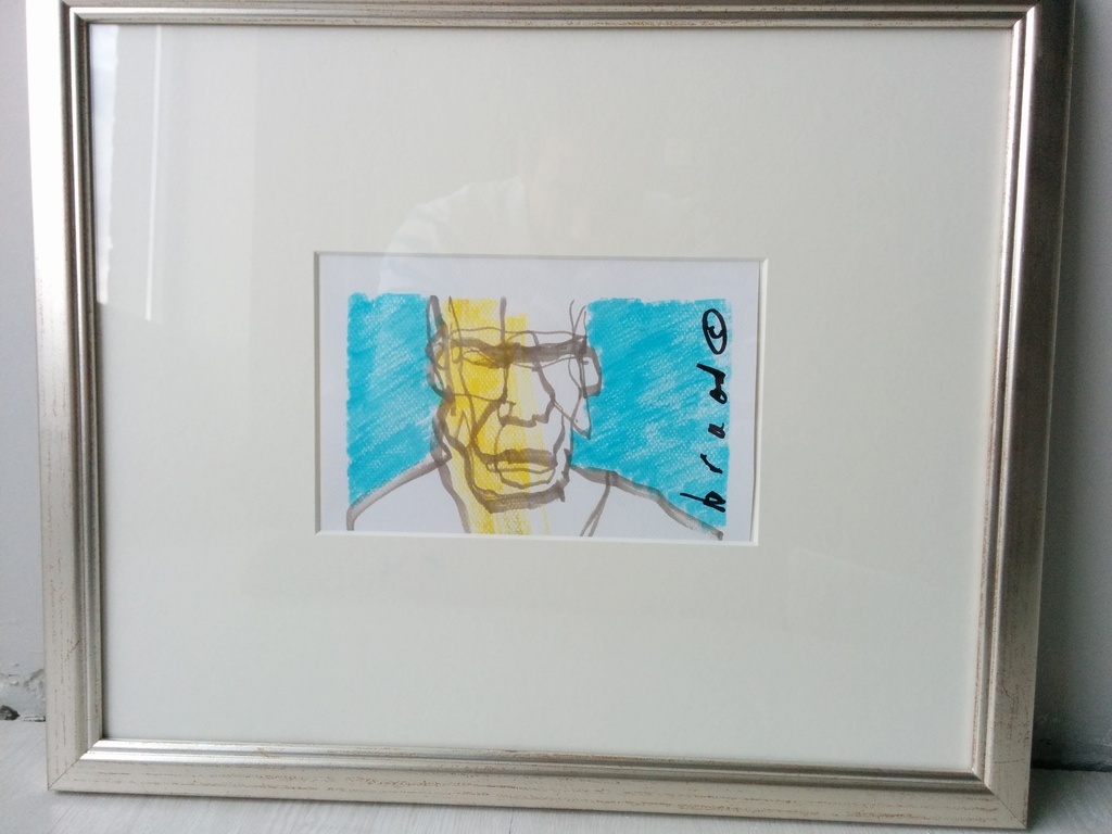 Herman Brood originele tekening met zilverkleurige lijst en certificaat kopen? Bied vanaf 275!