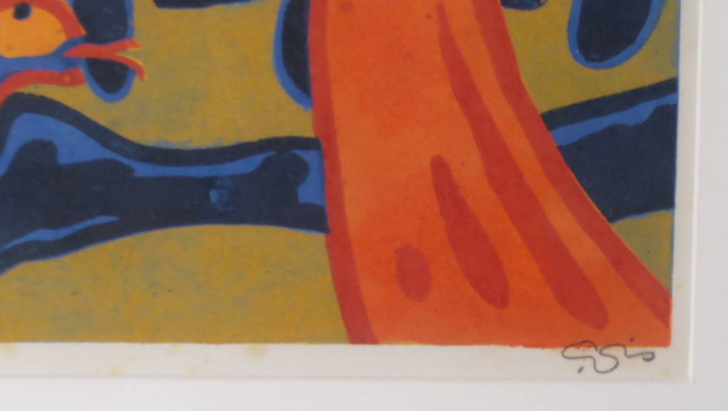 Cees Vis: Lino, De slang - Ingelijst kopen? Bied vanaf 1!