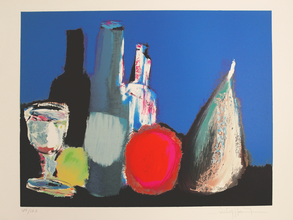 VICTOR HASCH - Kleuren Lithografie - A B S Y N T H E '' - Handgesigneerd - Beper verkocht voor € 80!